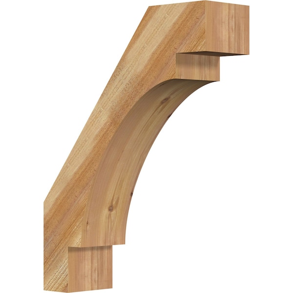 Ekena Millwork 6"W x 20"D x 26"H Merced Rough Sawn Knee Brace, Western Red Cedar BRC06X20X26MRC00RWR - main